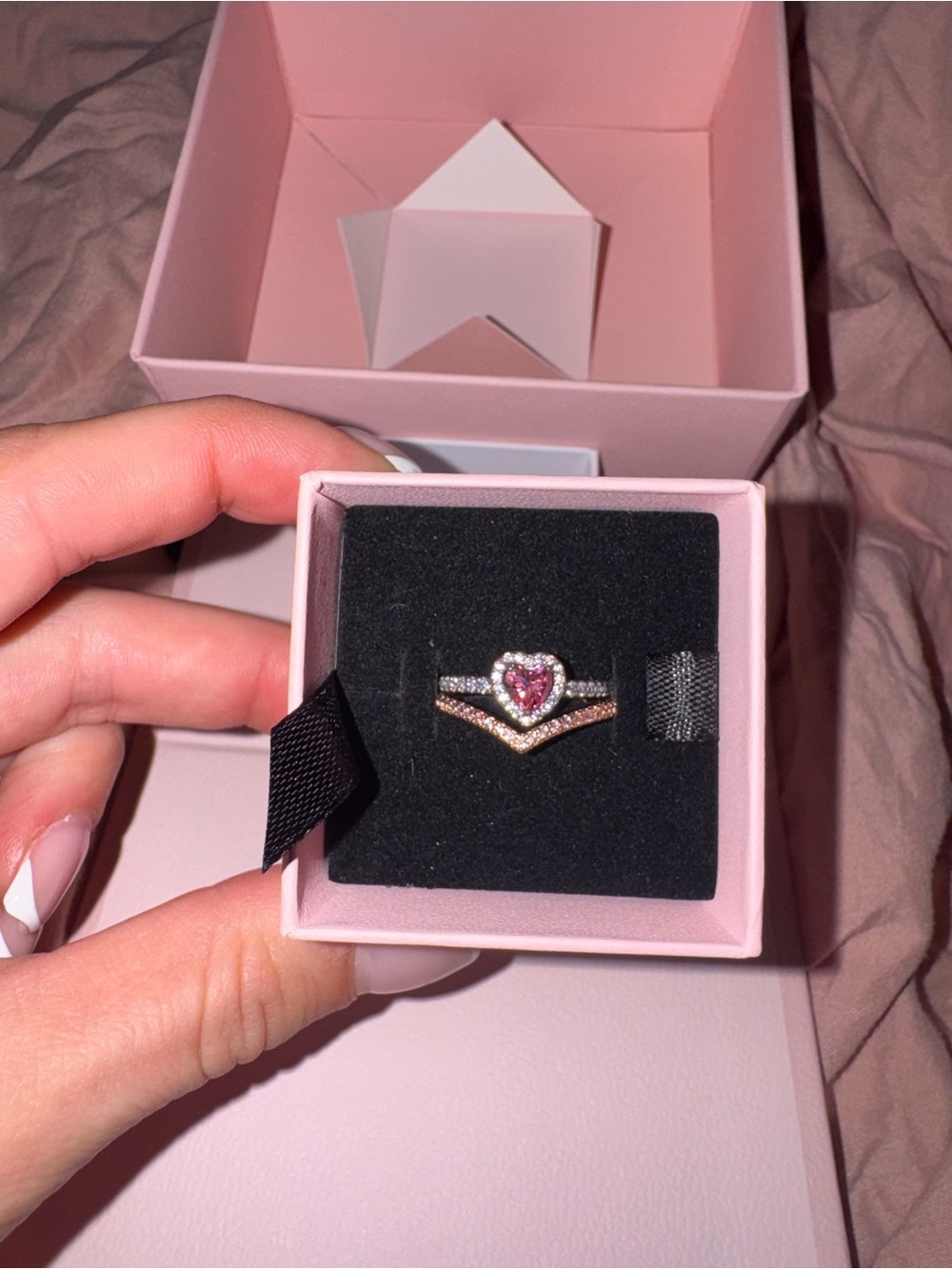 Brand new pandora ring set